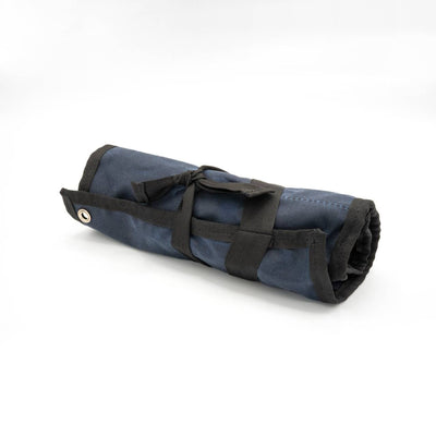 Journeyman Handcrafts Wool-lined Canvas Tool Roll, Navy
