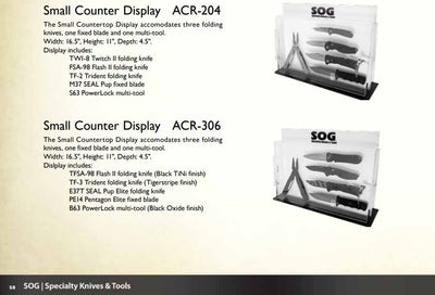 SOG Speciality Knives & Tools Display Case - Web Exclusive