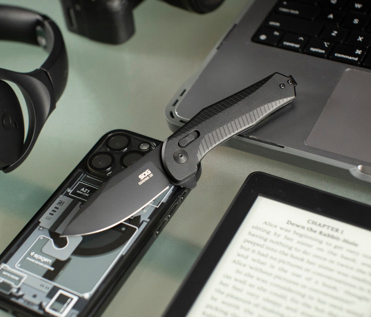 Diverge XR Drop Point - Blackout – SOG Knives UK