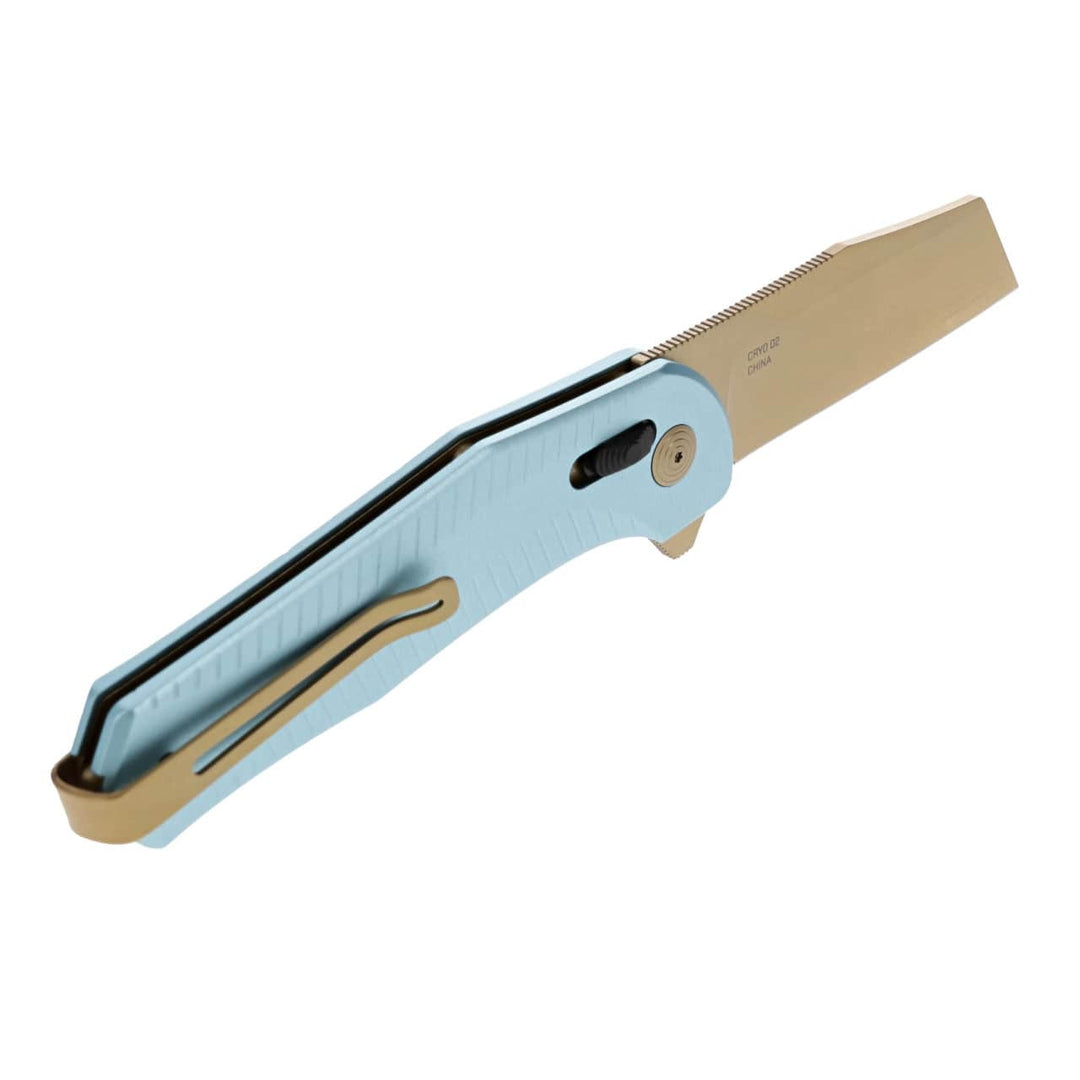 Diverge XR Sheepsfoot - Light Blue + Gold – SOG Knives UK