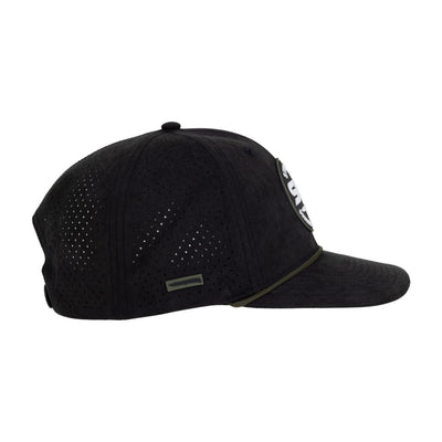 Elite Performance Snapback Hat - Black