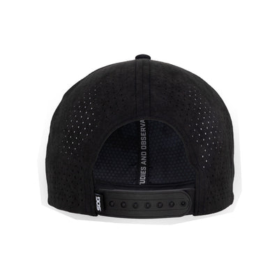 Elite Performance Snapback Hat - Black