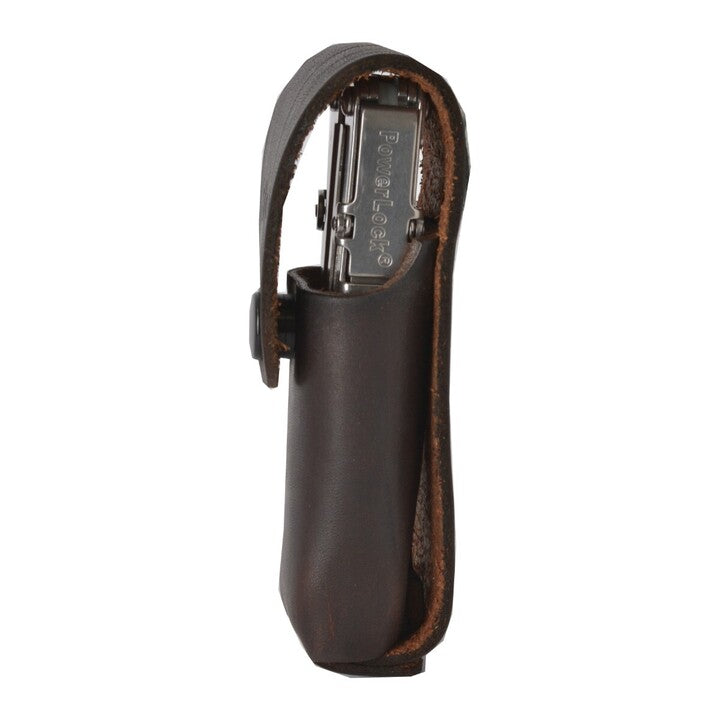 PowerLock GSA S61 with Leather Sheath, Satin - WEB EXCLUSIVE – SOG