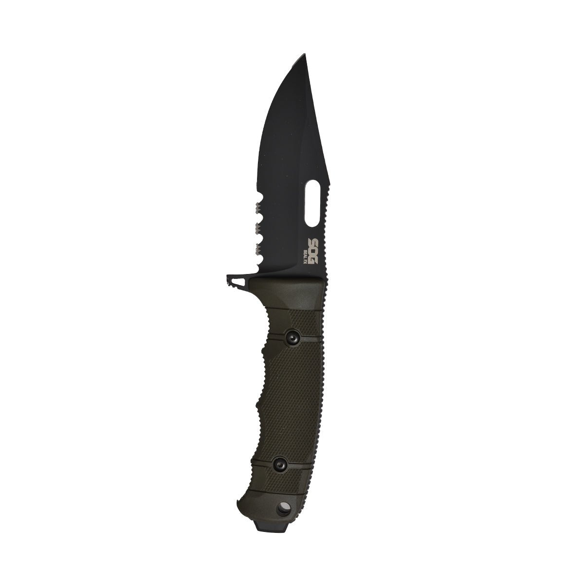 SEAL FX - Clip Point, Serrated OD Green - Web Exclusive