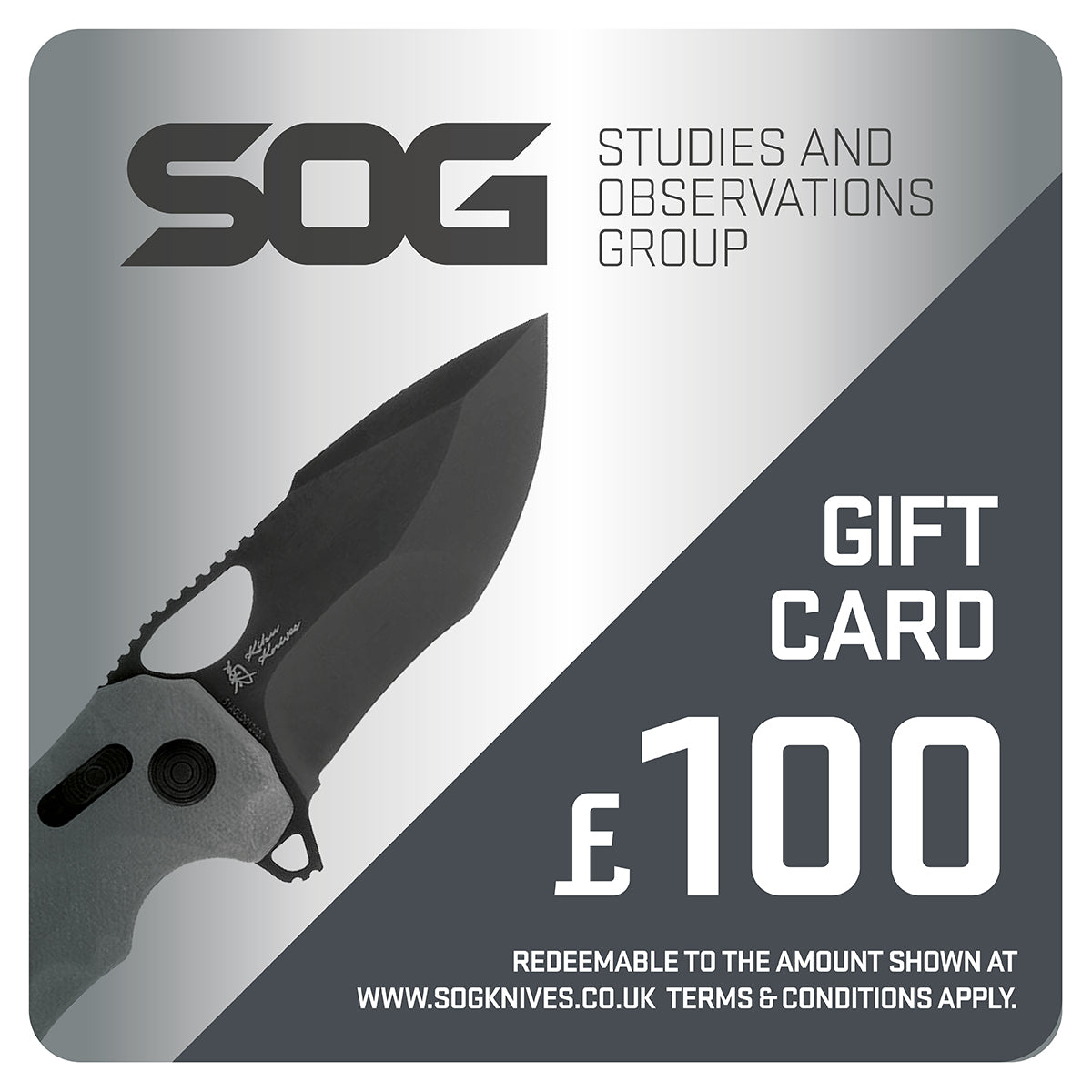 £100 SOG Knives UK Gift Card