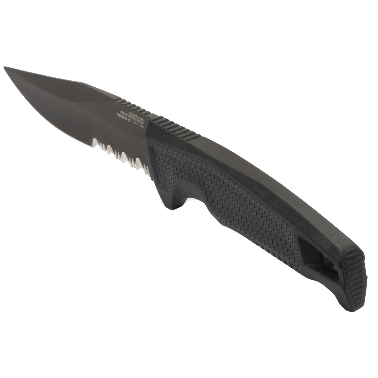 Recondo FX - Black, Partially Serrated