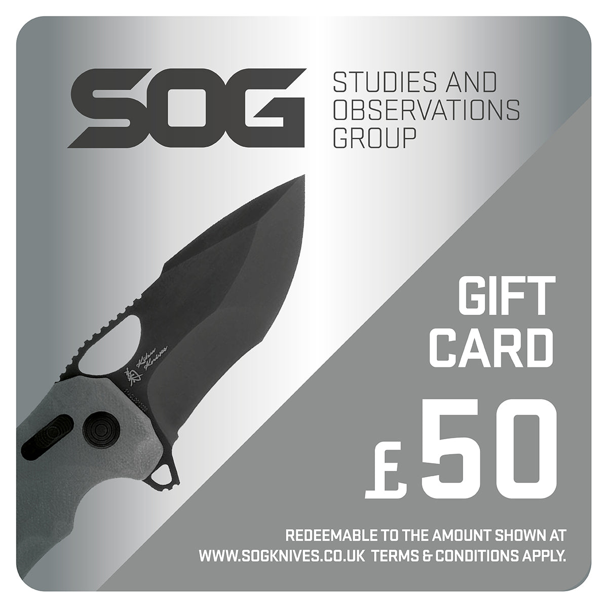 £50 SOG Knives UK Gift Card