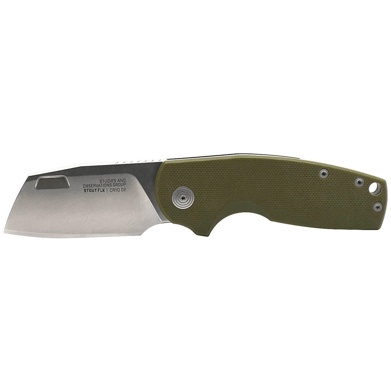 Stout FLK Cleaver - Olive Drab and Stonewash